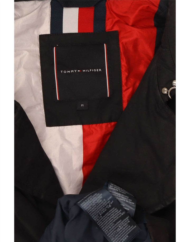 Tommy Hilfiger Manteau pour homme UK 38 Medium Noir Polyester