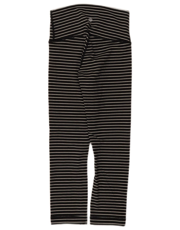 Lululemon Leggings Filles 7-8 ans Nylon Rayé Noir