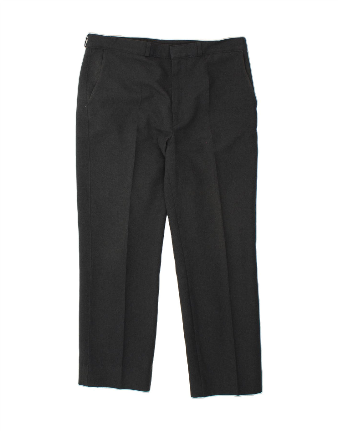 ST. BERNARD Womens Straight Chino Trousers W34 L28 Grey Polyester Vintage St. Bernard and Second-Hand St. Bernard from Messina Hembry 