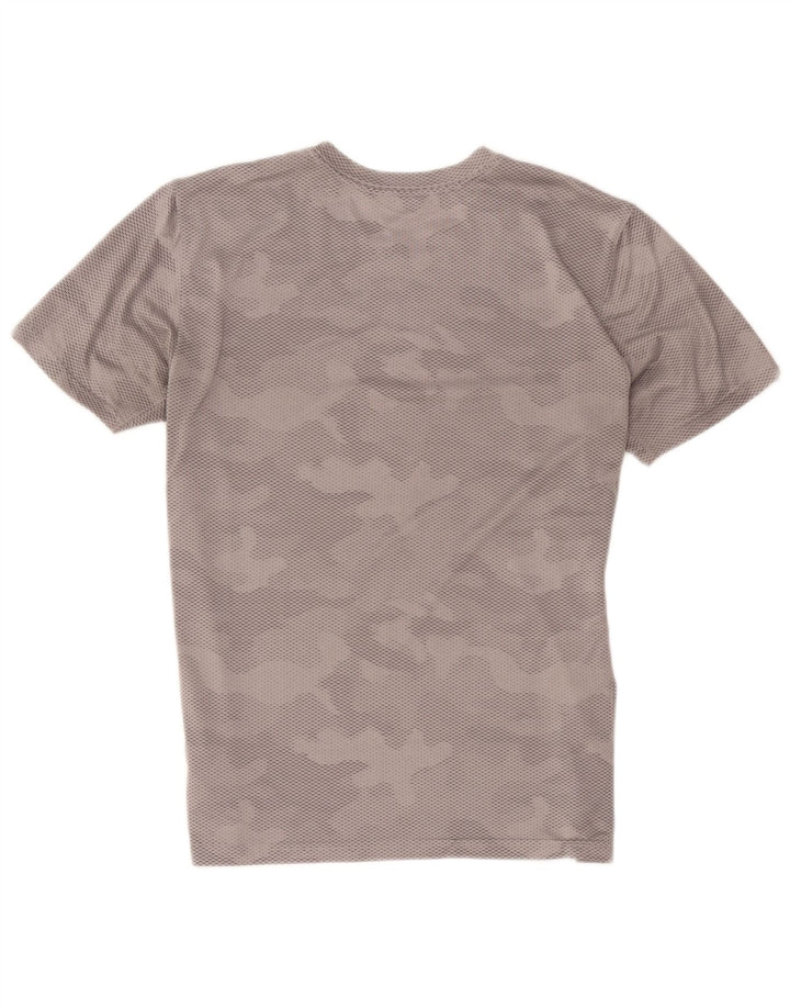 Nike Homme Dri Fit T-Shirt Haut Gris Camouflage Polyester