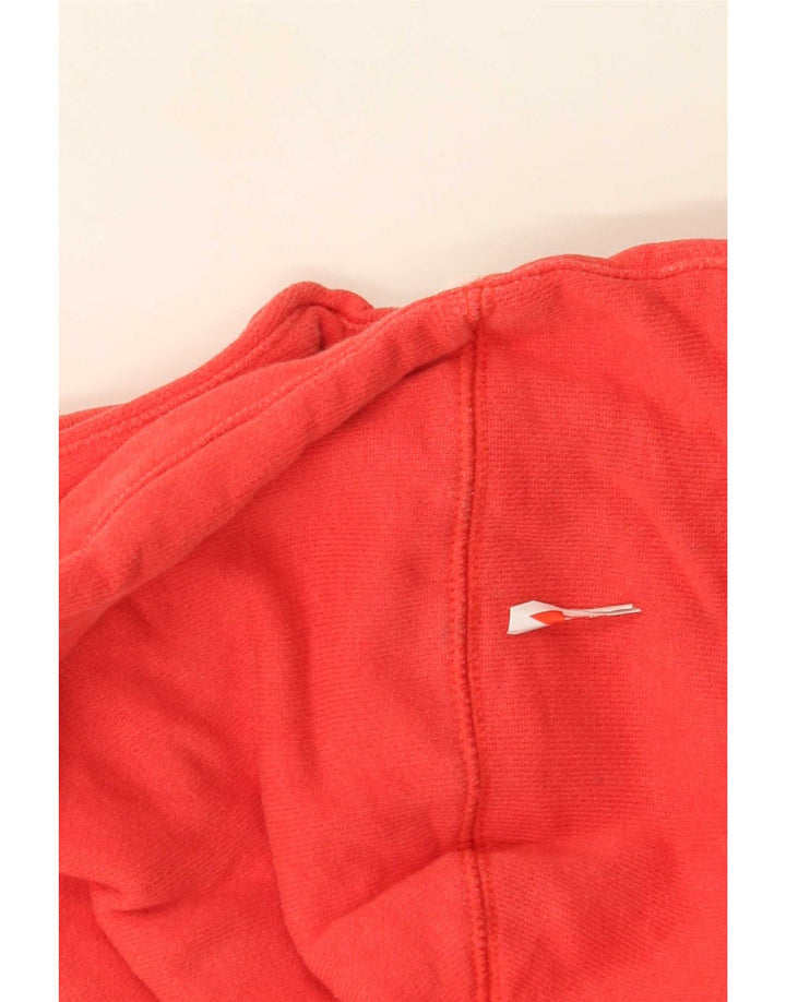 Nike Pull à capuche zippé pour femme UK 14 Coton rouge moyen