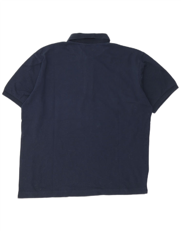 Kappa Polo Homme Large Bleu Marine Coton