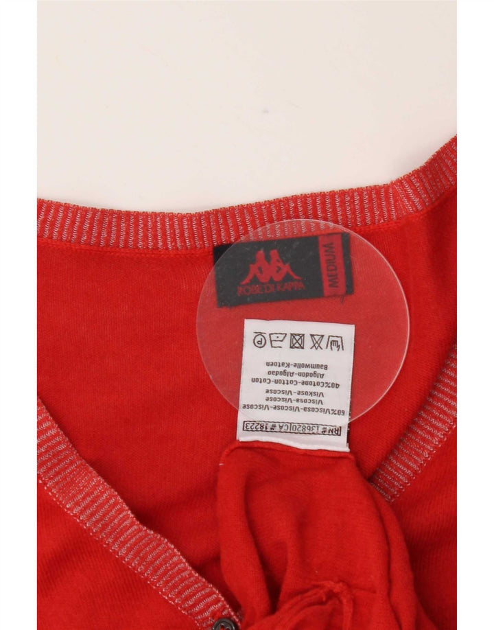 Kappa Cardigan pour femme en viscose rouge moyen UK 12