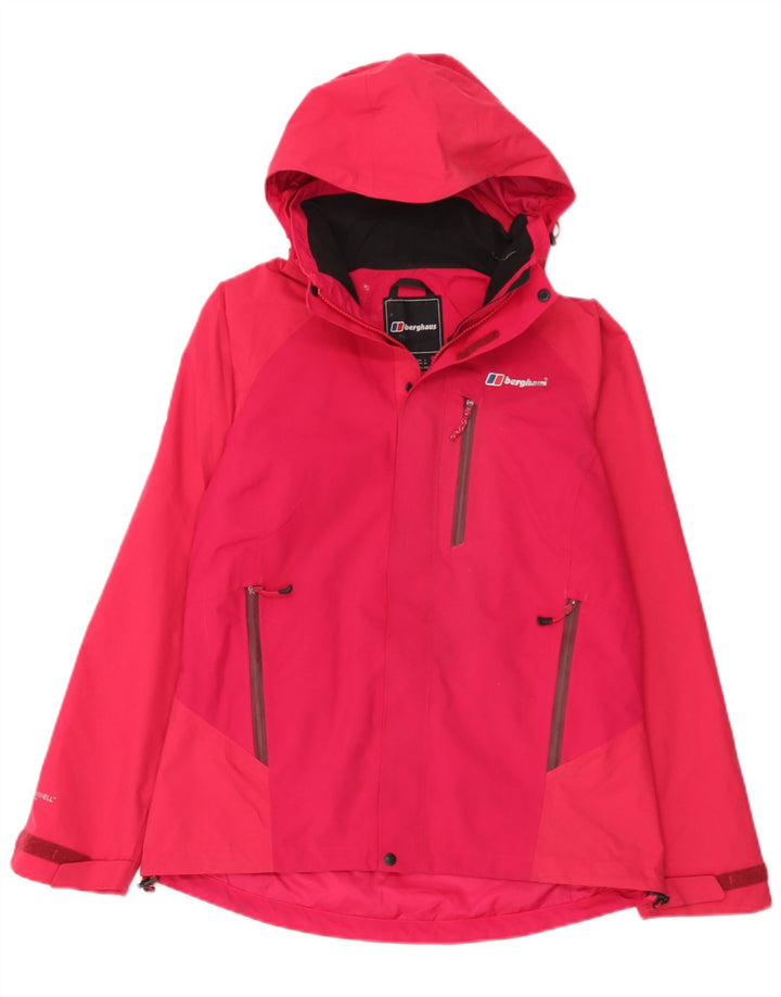 Berghaus Veste de pluie à capuche pour femme UK 10 Small Rose Polyamide