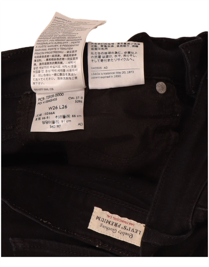 Levi's Jean Droit Homme W26 L26 Noir Coton