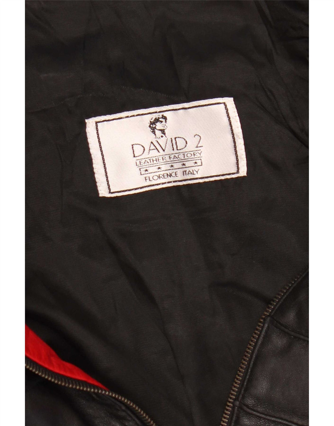 David 2 Veste en cuir pour femme UK 14 Cuir color block rouge moyen
