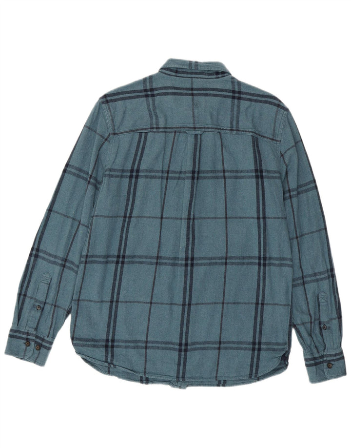 Chemise Flanelle Homme Fat Face Coton Carreaux Bleu Moyen