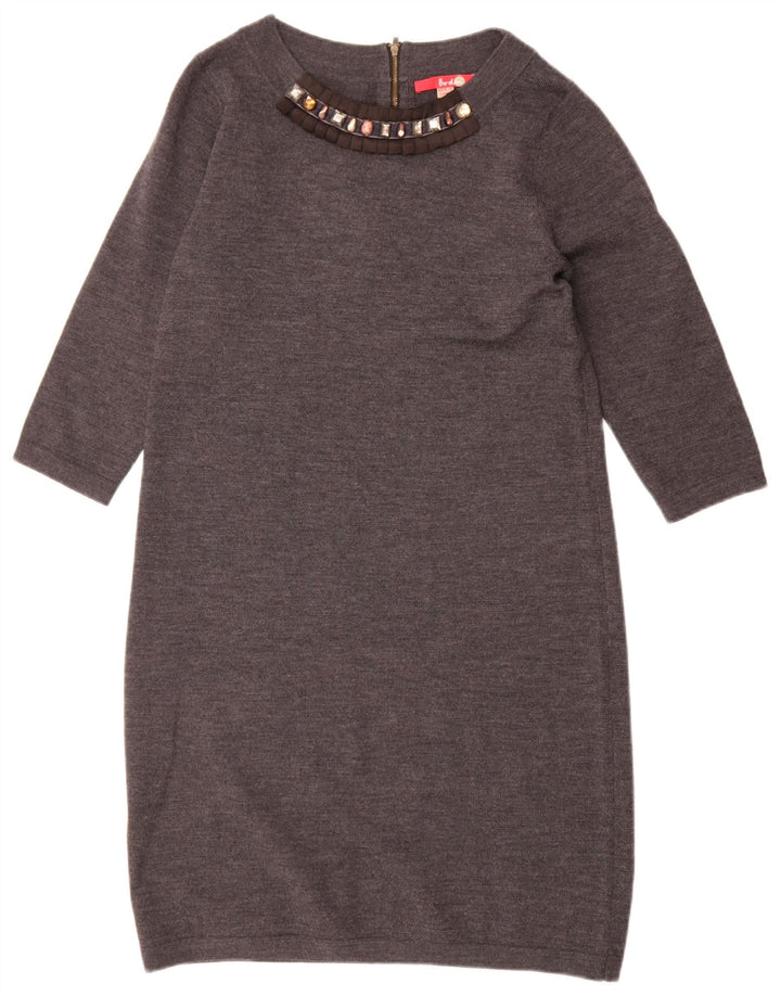 Robe pull à manches 3/4 Boden pour femme UK 42 Gris moyen