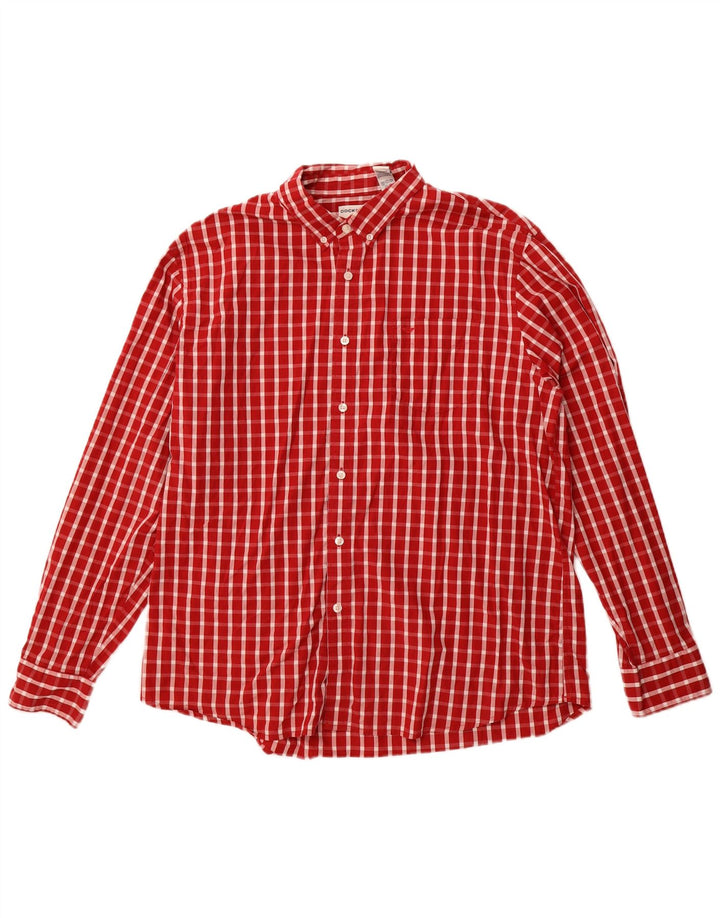Dockers Chemise Homme XL Rouge Carreaux Coton