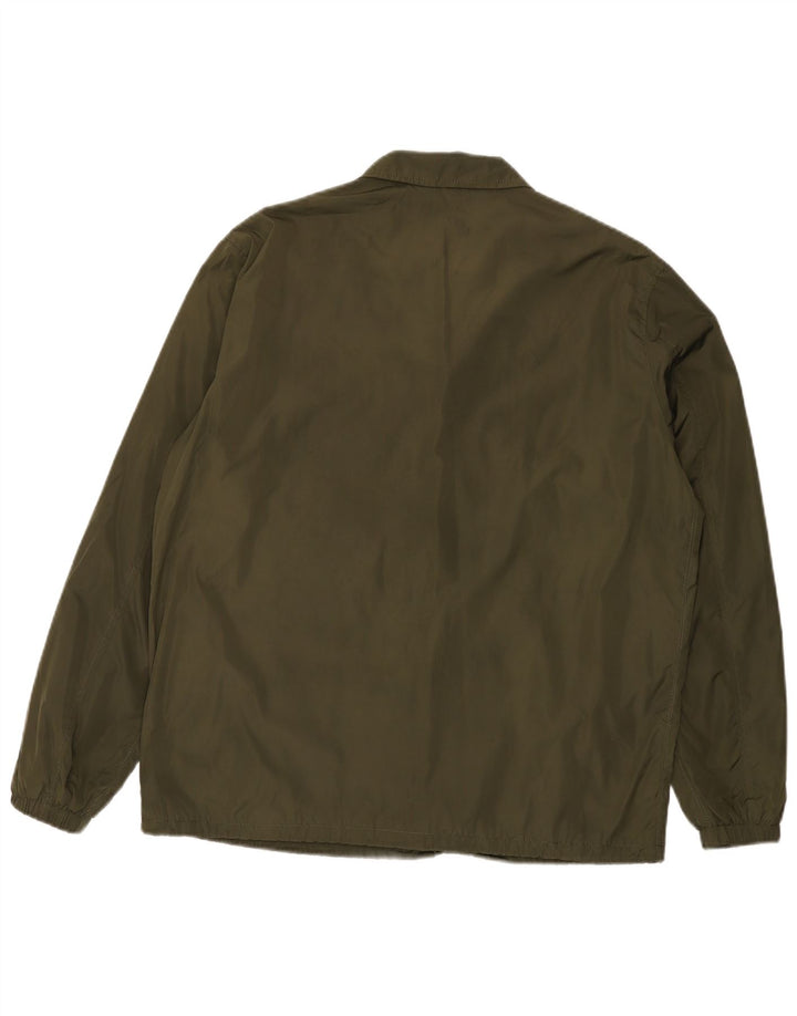 Zara Veste de pluie pour homme UK 40 Large Kaki Polyester
