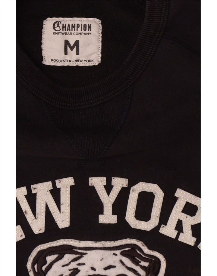 Champion Sweat-Shirt Graphique Homme Bleu Marine Moyen Coton