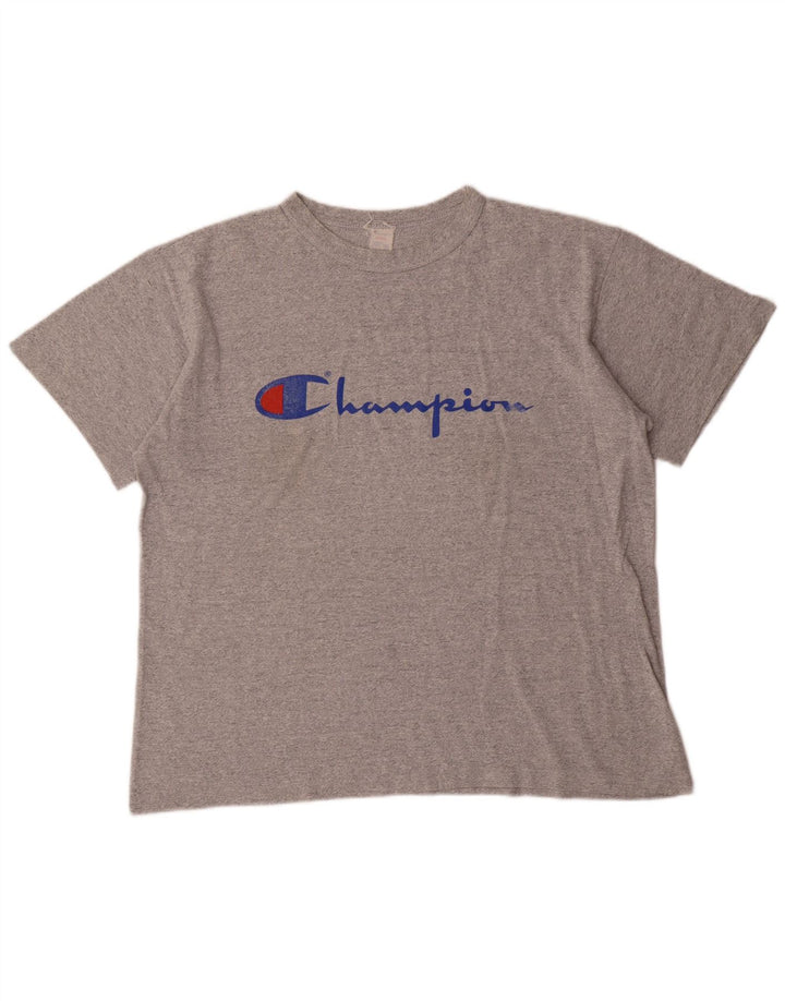 Champion T-Shirt Graphique Homme Grand Gris Acrylique