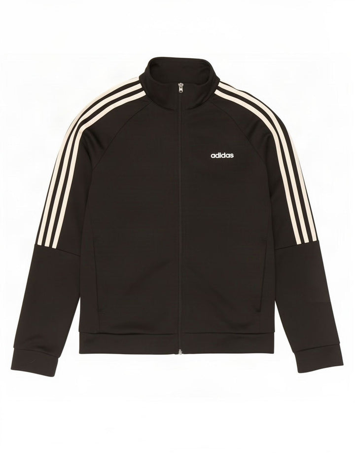 Adidas Veste de survêtement pour femme UK 12/14 Medium Noir Polyester