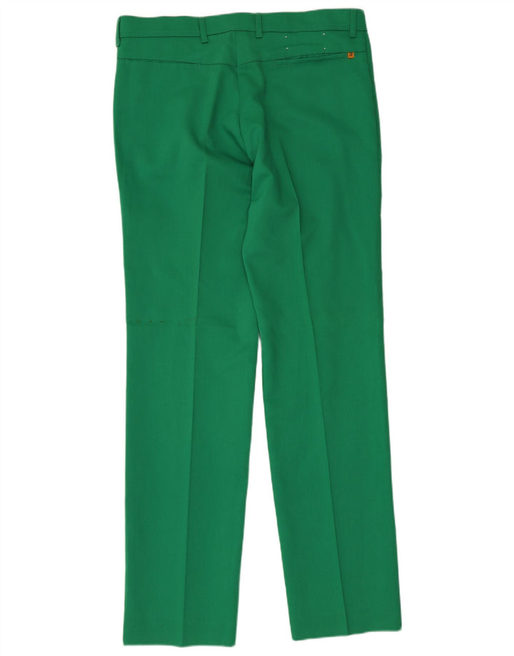 Farah Pantalon décontracté droit femme W36 L34 Vert Polyester
