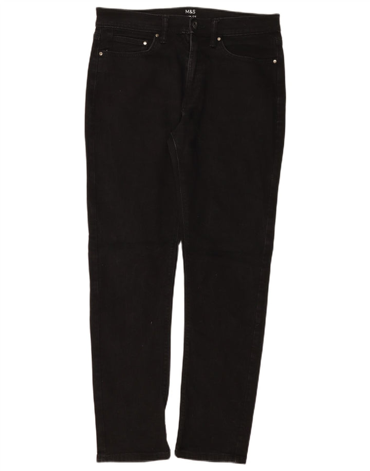 Marks & Spencer Jean Slim Regular Homme W32 L31 Coton Noir