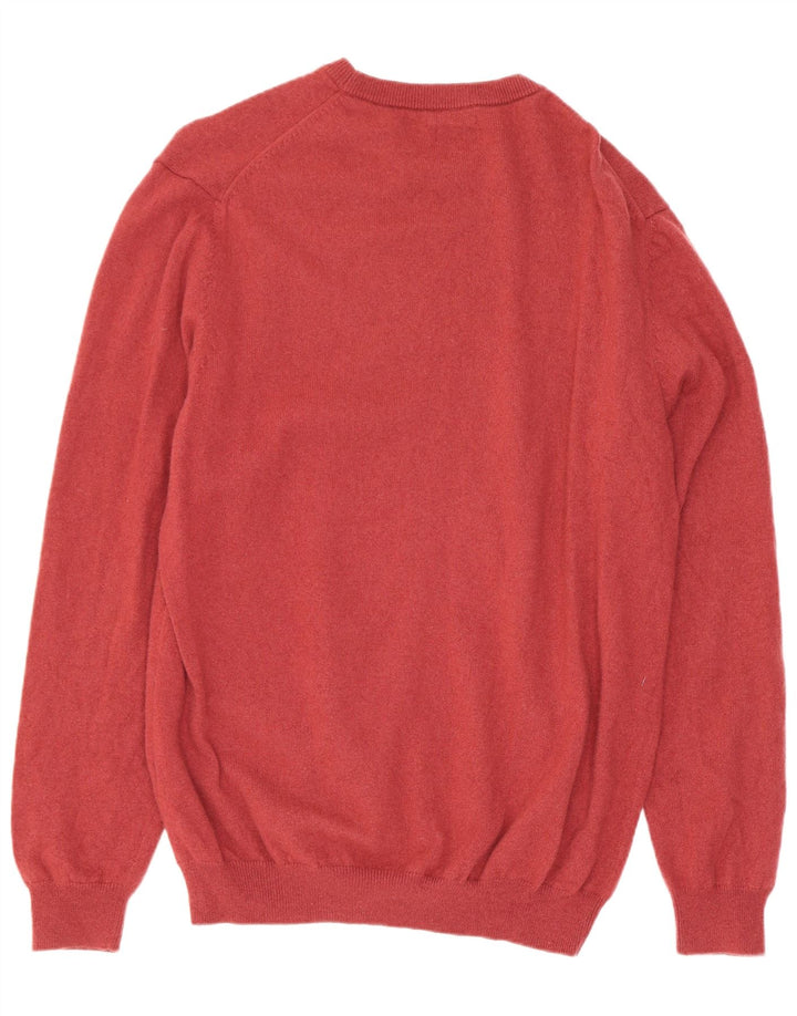 Massimo Dutti Pull col rond homme XL laine rouge