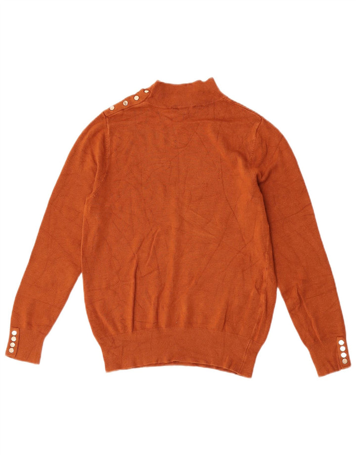 Coast Pull col roulé pour femme UK 12 Viscose marron moyen