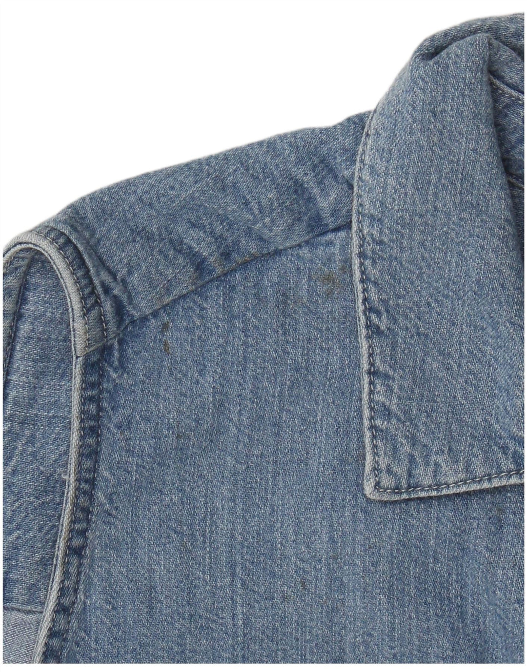 Levi's Chemise en jean sans manches pour femme UK 10 Small Bleu Coton