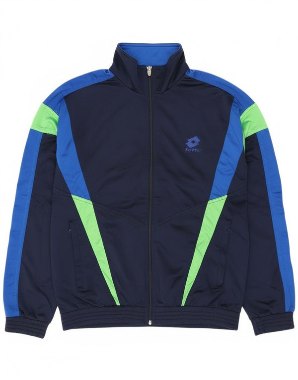 Lotto Veste de survêtement pour homme UK 40/42 Large Bleu marine Colourblock