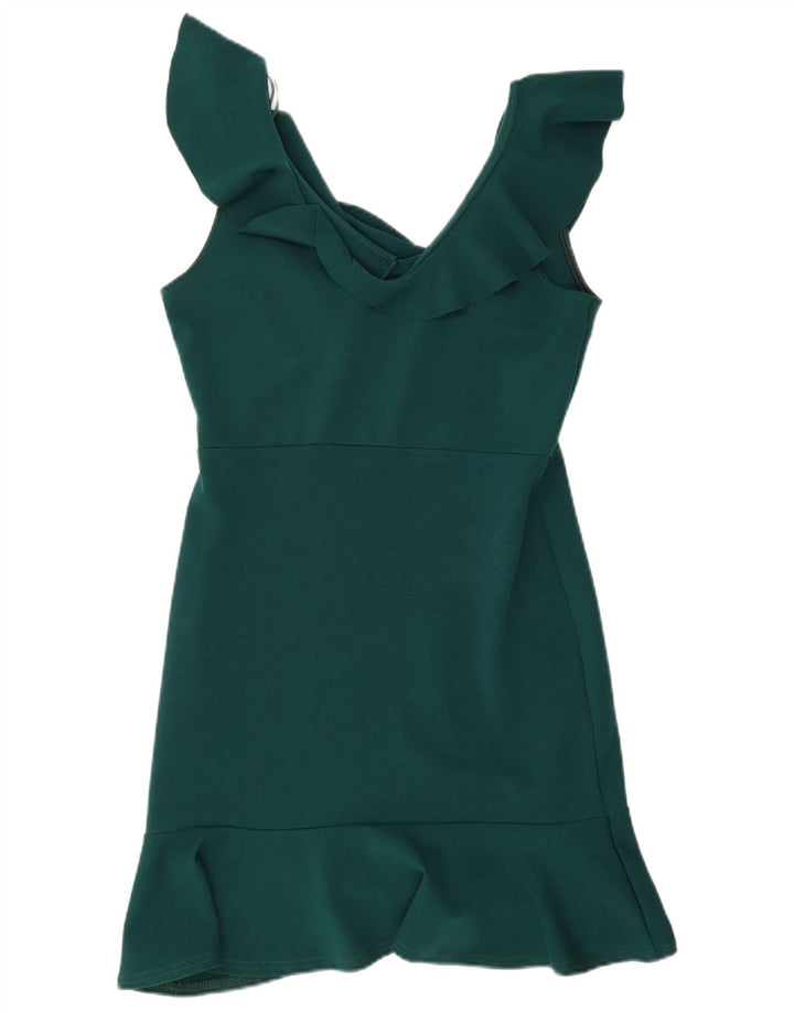 Quiz Robe fourreau sans manches pour femme UK 42 Vert moyen Polyester