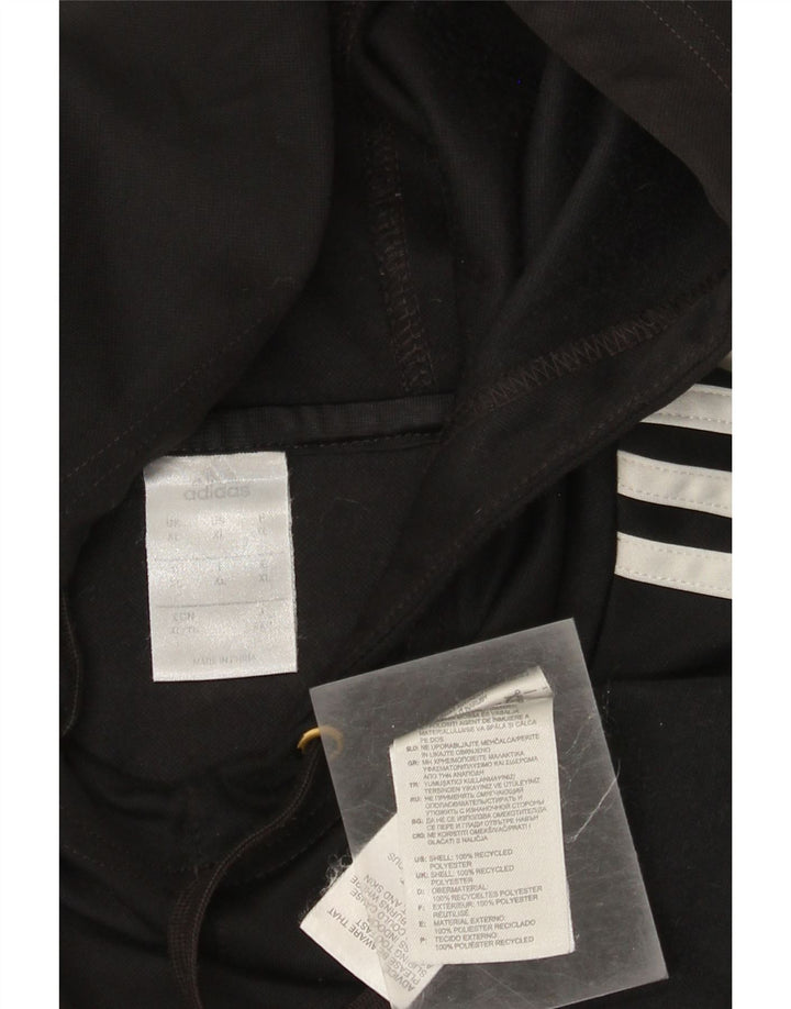 Adidas Pull à capuche pour homme XL Noir Colorblock Polyester