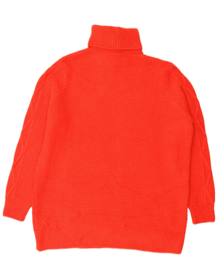 Marks & Spencer Pull surdimensionné à col roulé pour femme UK 16 Large Rouge