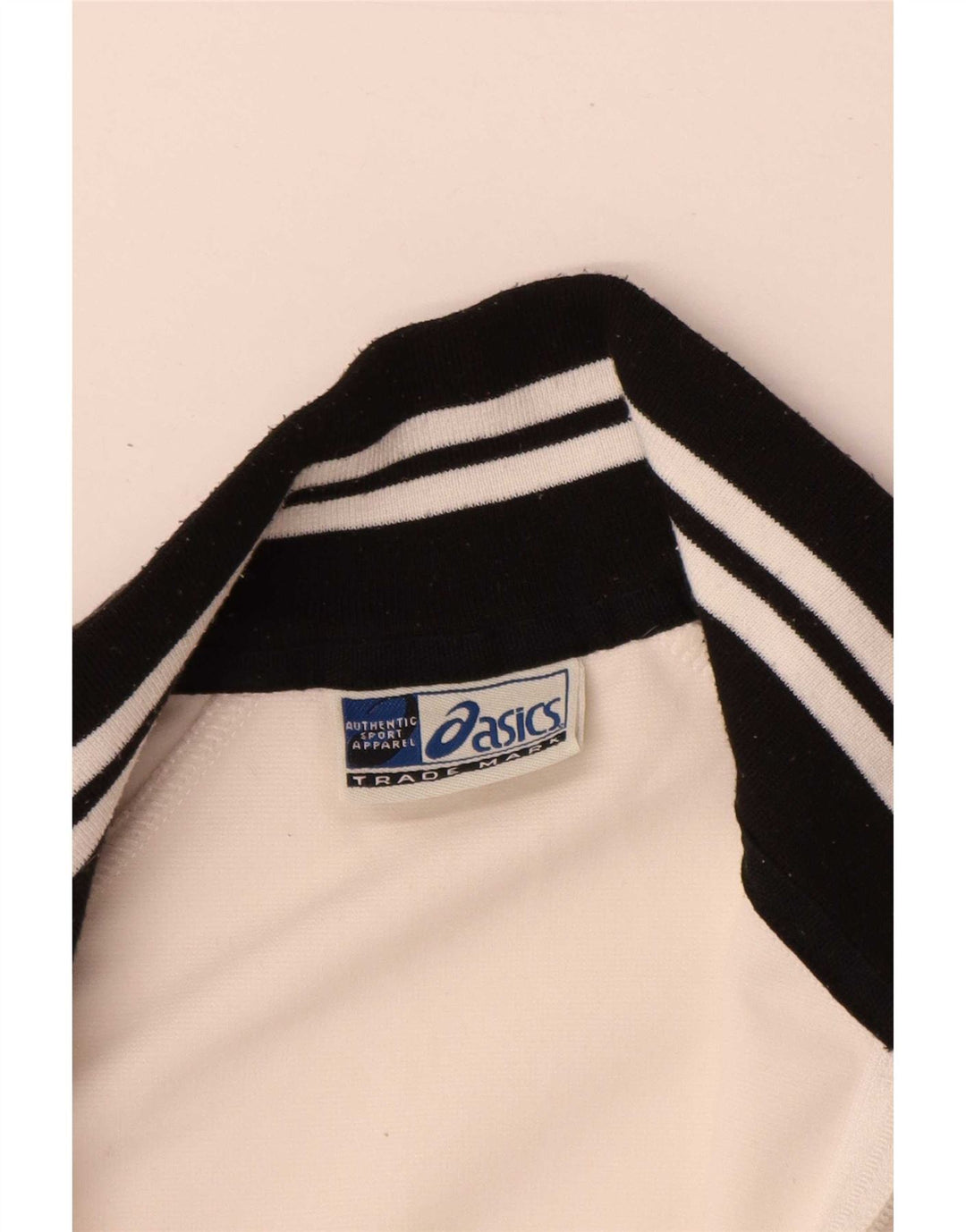 Asics Veste de Survêtement Homme Blanc Moyen Polyester Colorblock