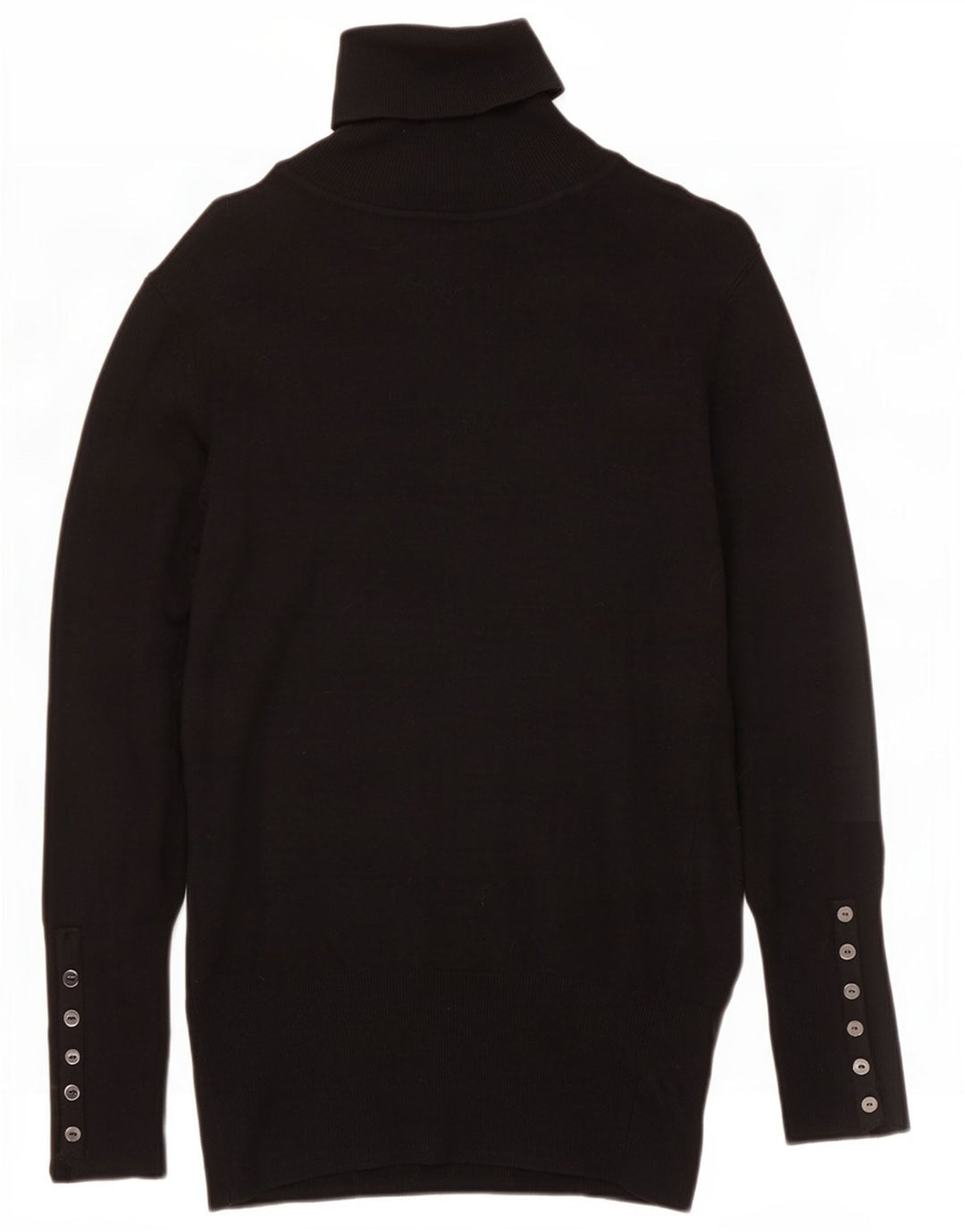 Zara Pull col roulé pour femme UK 14 Large Rayonne noire