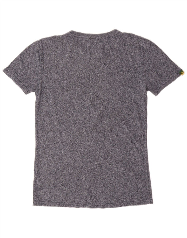 SUPERDRY T-Shirt Graphique Homme Petit Bleu Moucheté Coton