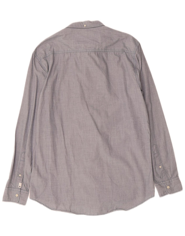 Quiksilver Chemise Coupe Moderne Homme Bleu Moyen Coton