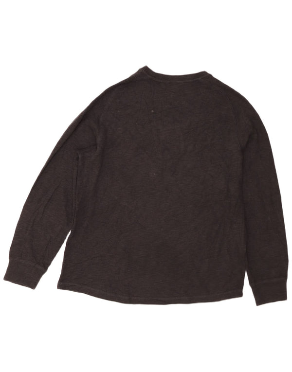 Eddie Bauer Haut Homme Manches Longues XL Coton Noir
