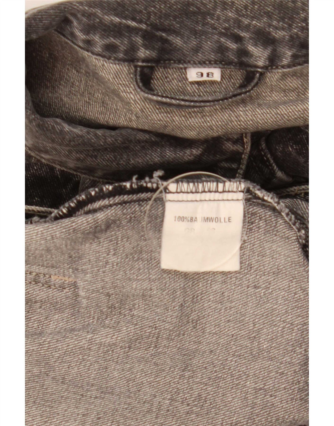 veste en denim homme vintage UK 42 XL Coton Gris