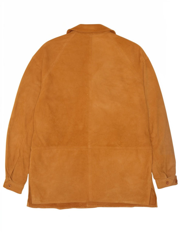 veste en daim homme vintage IT46 Petit Beige