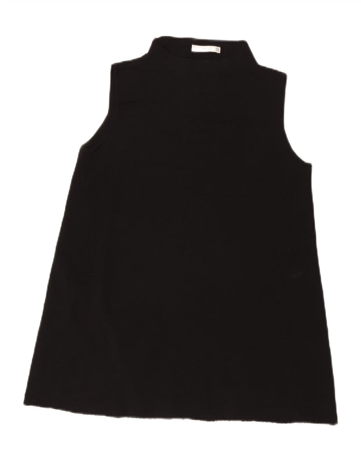 Zara Tunique sans manches pour femme UK 12 Noir moyen