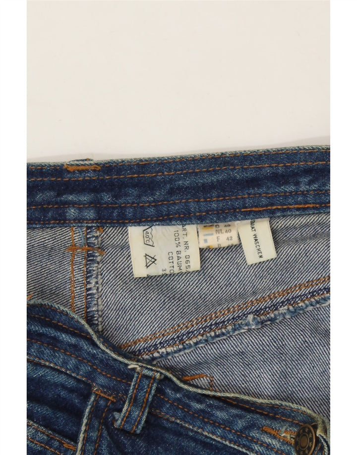 JOHN F GEE Womens Denim Skirt EU 40 Medium W30 Blue Cotton Vintage John F Gee and Second-Hand John F Gee from Messina Hembry 