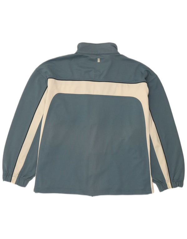 Fila Veste de survêtement coupe ample pour hommes, grand bleu, polyester color block