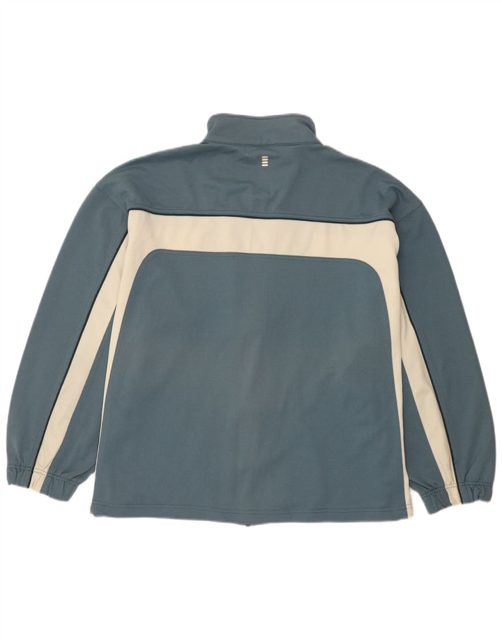 Fila Veste de survêtement coupe ample pour hommes, grand bleu, polyester color block