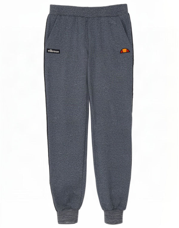 Ellesse Pantalon de survêtement pour femme Joggers UK 10 Small Bleu marine moucheté