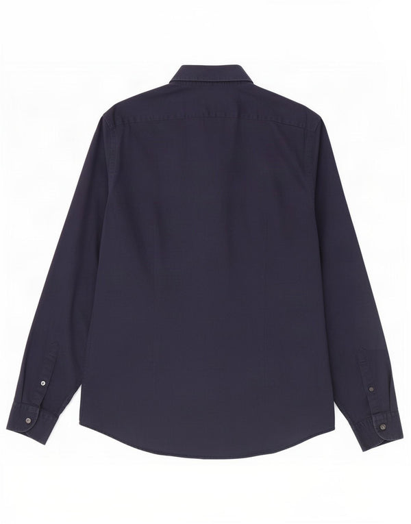 Reiss Chemise Slim Fit XL Bleu Marine Homme