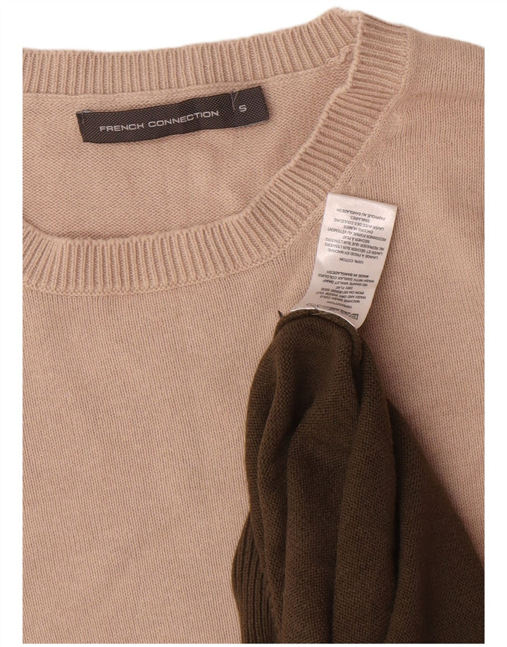 French Connection Pull Col Ras-du-Cou Homme Kaki Colorblock Petit