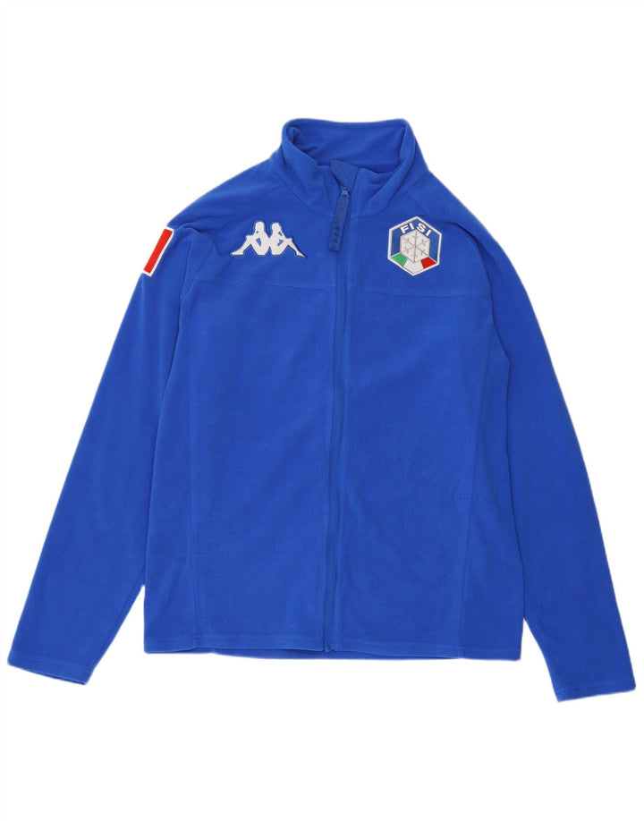 Kappa Veste polaire Gara Graphic pour femme UK 16 Large Bleu Polyester