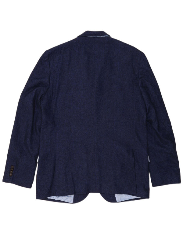 Marks & Spencer Veste blazer à 2 boutons pour homme UK 44 XL Bleu marine à chevrons