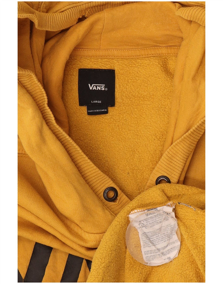 Vans Pull à capuche graphique pour hommes, grand coton jaune