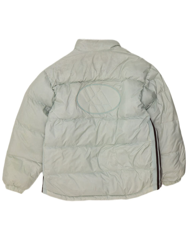 Adidas Veste matelassée graphique pour homme UK 40 Large Bleu Polyester