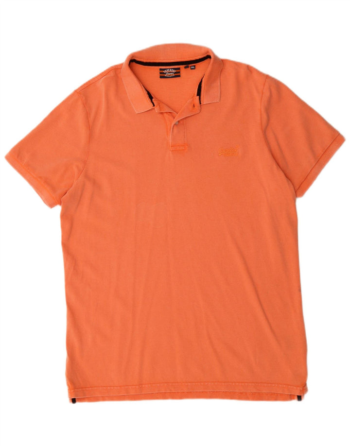 Superdry Polo Homme 3XL Orange Coton