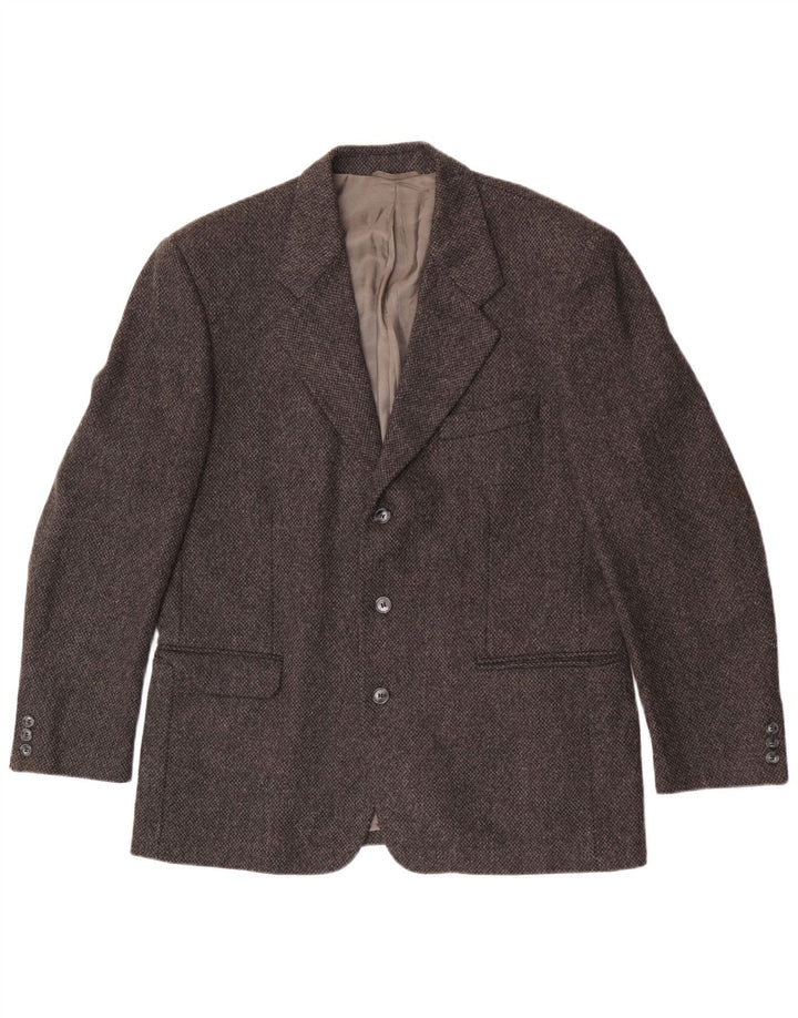 Stefanel Veste Blazer 3 Boutons Homme IT 52 XL Gris Laine
