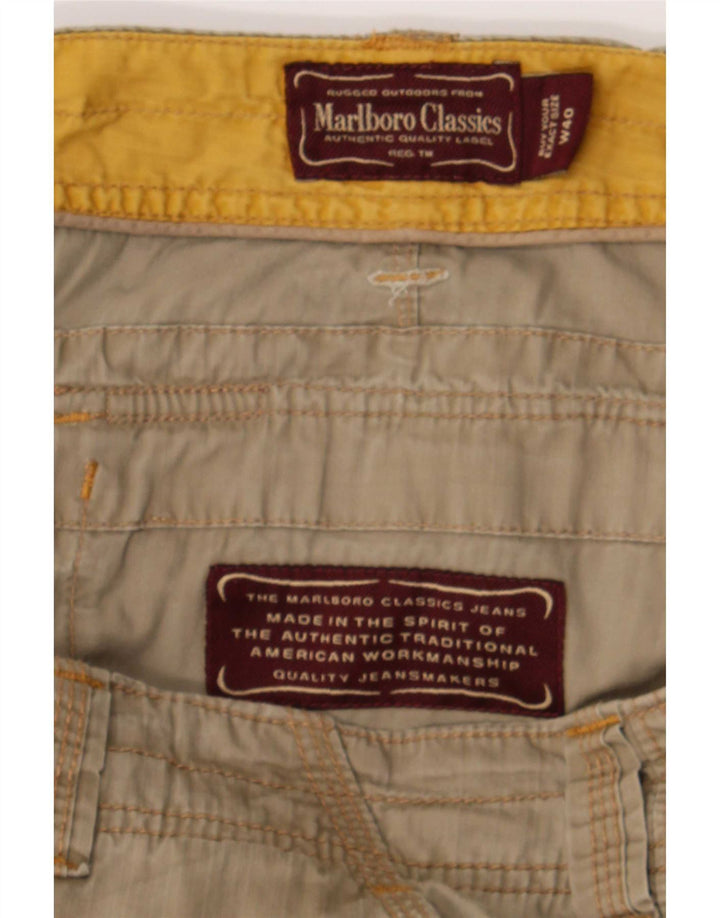Marlboro Classics Short cargo coupe régulière pour homme W40 XL en coton kaki