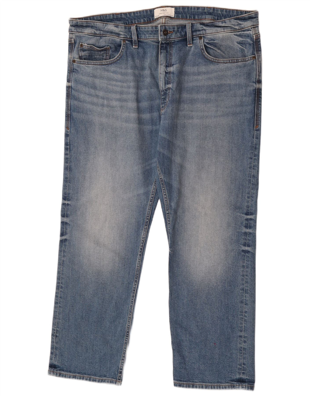 Marks & Spencer Jean droit homme W40 L29 bleu coton