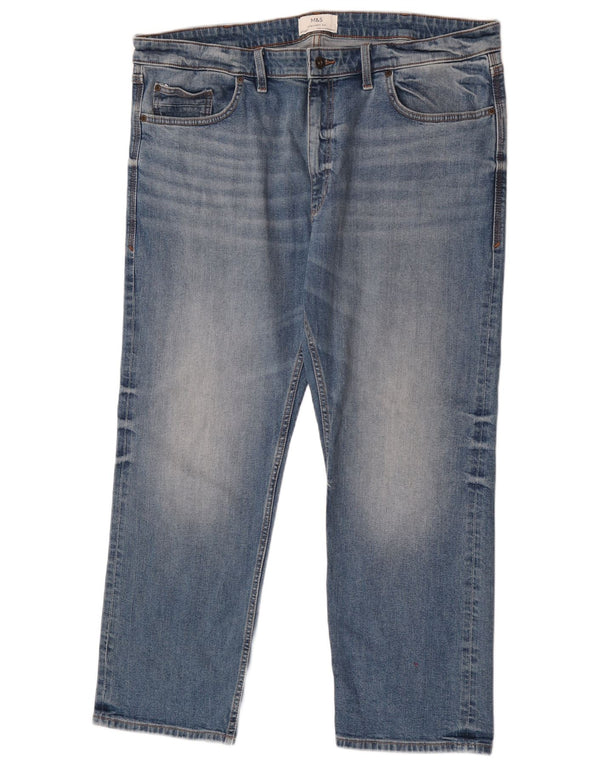 Marks & Spencer Jean droit homme W40 L29 bleu coton