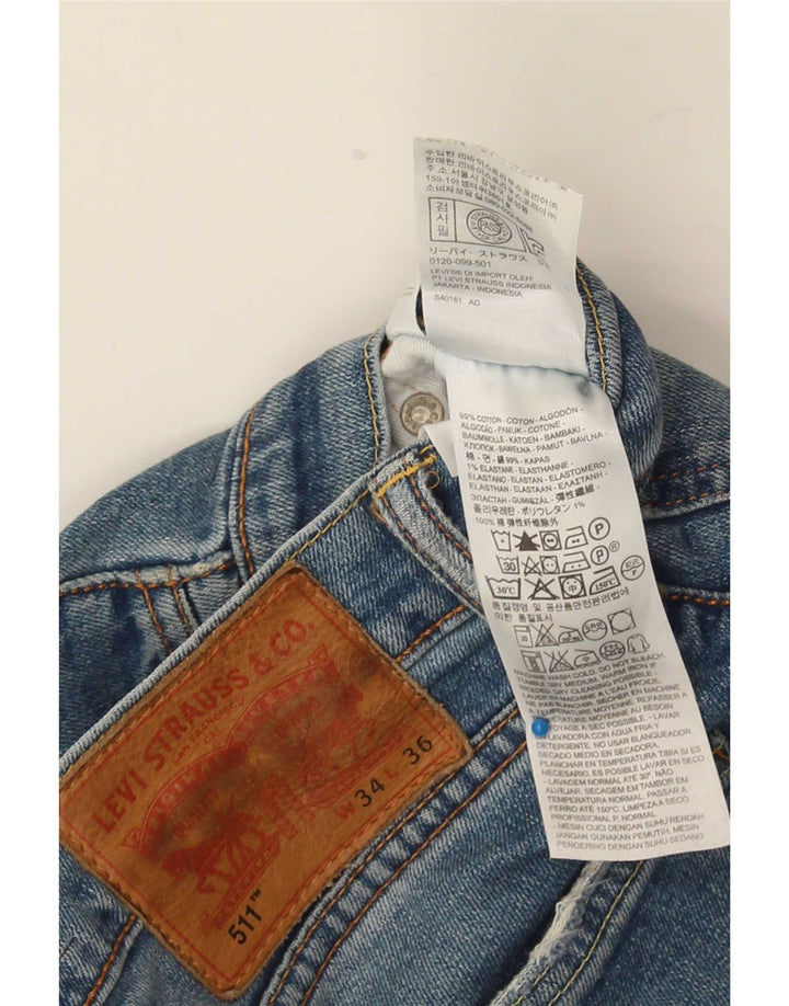 Levi's Jean Slim 511 Homme Bleu W34 L36 Coton